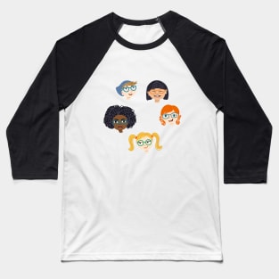 Multiethnic children collection. Baseball T-Shirt